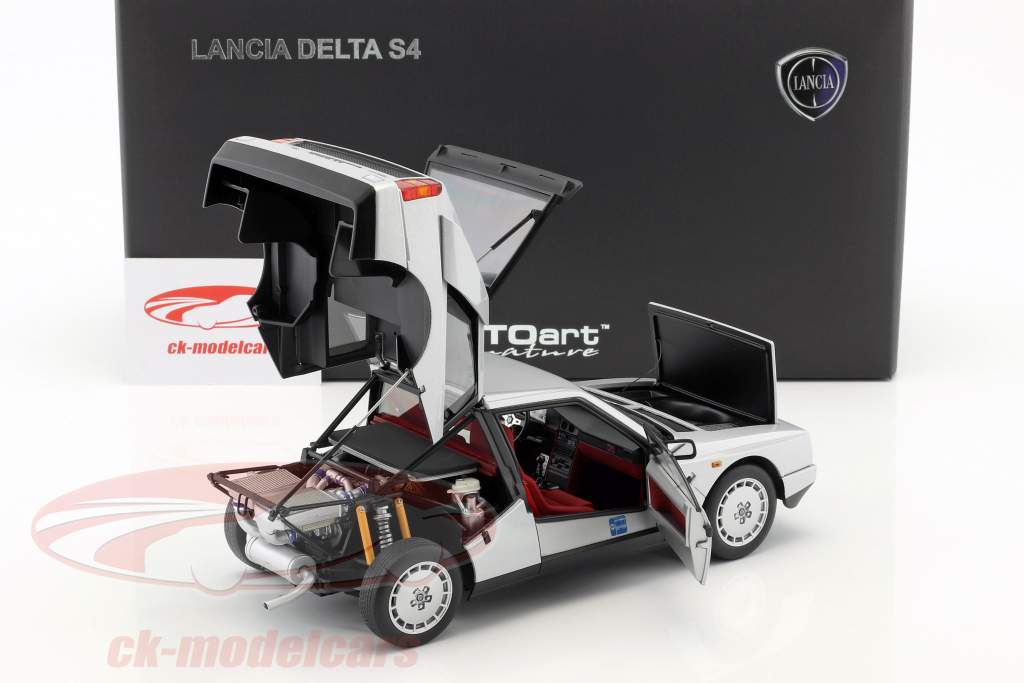 Lancia Delta S4 Año 1985 gris metálico 1:18 AUTOart