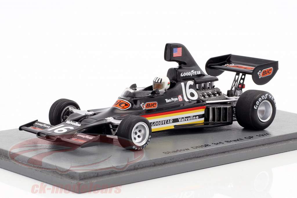 Tom Pryce Shadow DN5B #16 3rd Brasilien GP Formel 1 1976 1:43 Spark