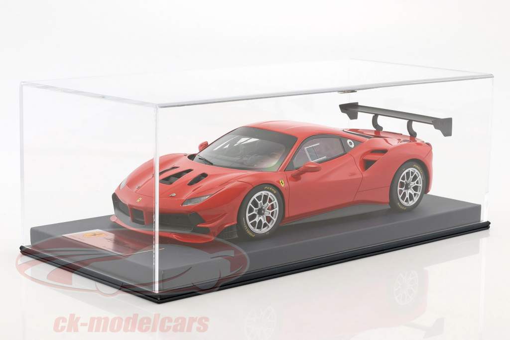 Ferrari 488 Challenge corsa 赤 とともに ショーケース 1:18 LookSmart