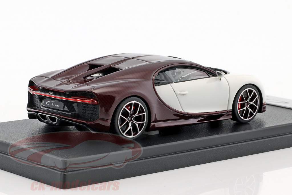 Bugatti Chiron Motorshow 日内瓦 2016 carbon 红 / 冰川 白 1:43 LookSmart