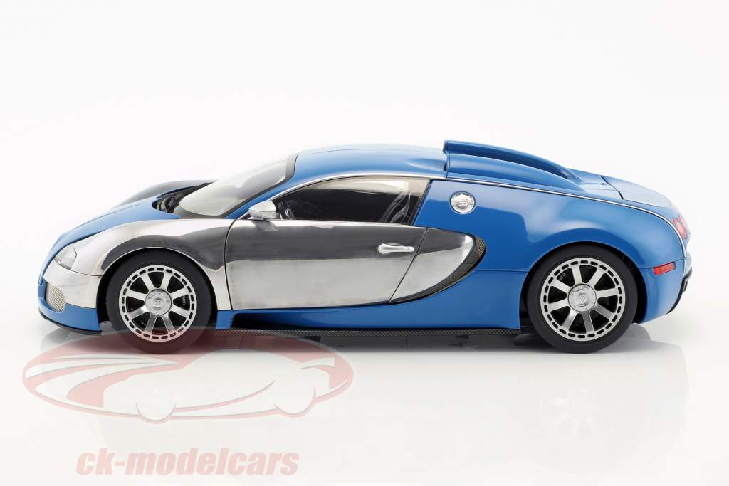 Bugatti Veyron EB 16.4 Год 2009 синий / хром 1:18 AUTOart