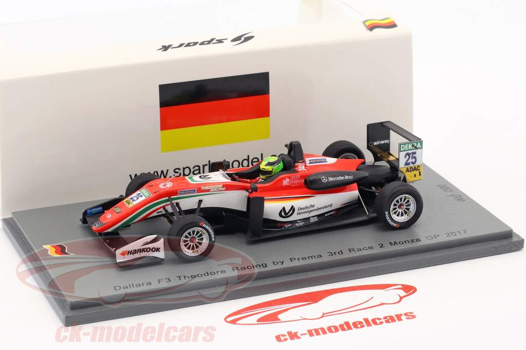 Mick Schumacher Dallara F312 #25 3 ° Monza GP gara 2 formula 3 2017 1:43 Spark