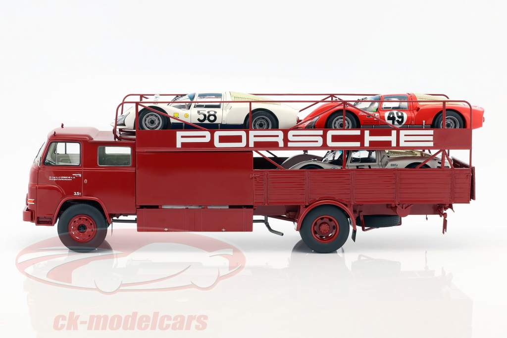 シュコー 1/18 MAN ポルシェ レーシングトランスポーター Schuco 1:18 MAN 635 レーシング トランスポーター Porsche 築