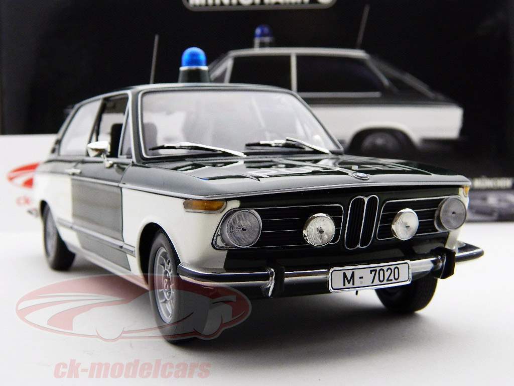 ミニチャンプスBMW 1802 ツーリング POLIZEI MUENCHEN Minichamps 1:18 BMW 1802 Touring Police munich 100021090