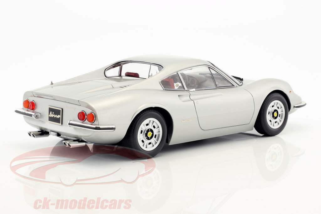 Ferrari 246 GT Dino year 1973 silver 1:12 KK-Scale