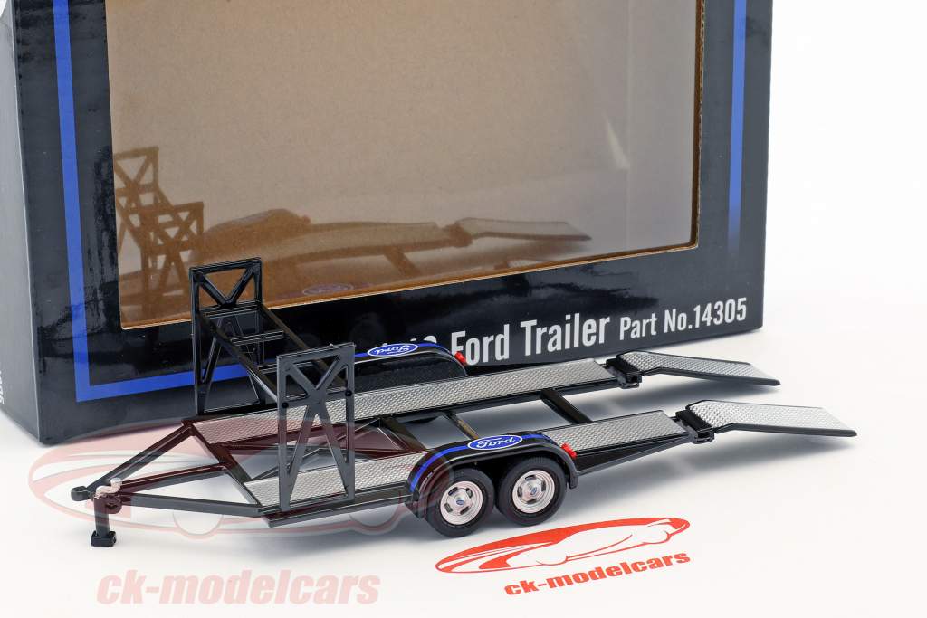 串联 拖车 Ford 同 轮胎 架 黑 1:43 GMP