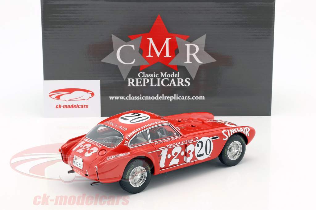 Ferrari 340 Berlinetta Mexico #20 3. Carrera Panamericana 1952 Chinetti, Lucas 1:18 CMR