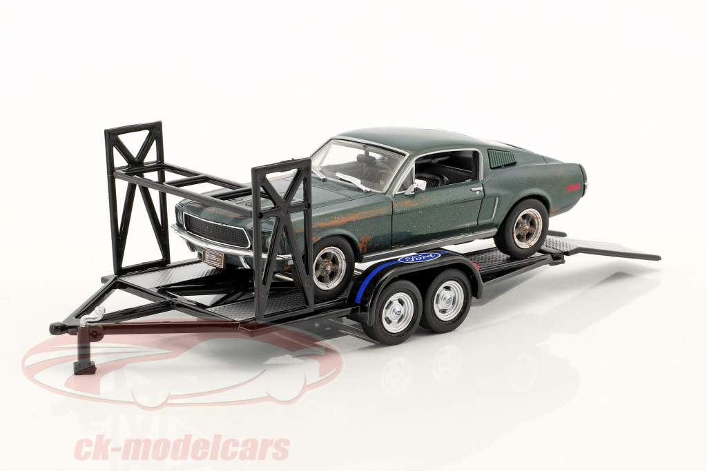 串联 拖车 Ford 同 轮胎 架 黑 1:43 GMP