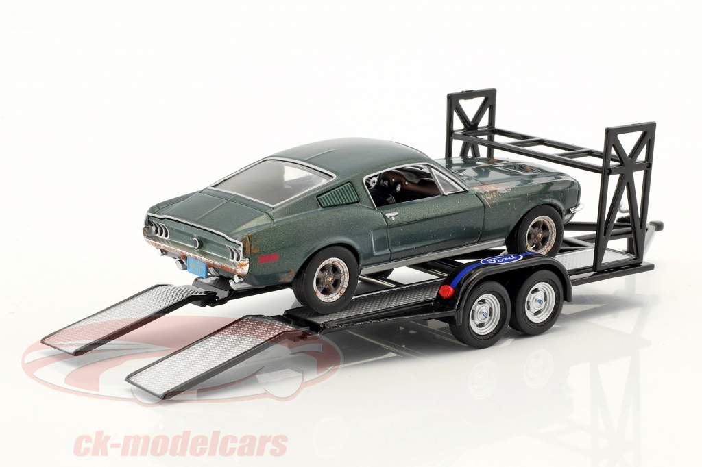 串联 拖车 Ford 同 轮胎 架 黑 1:43 GMP