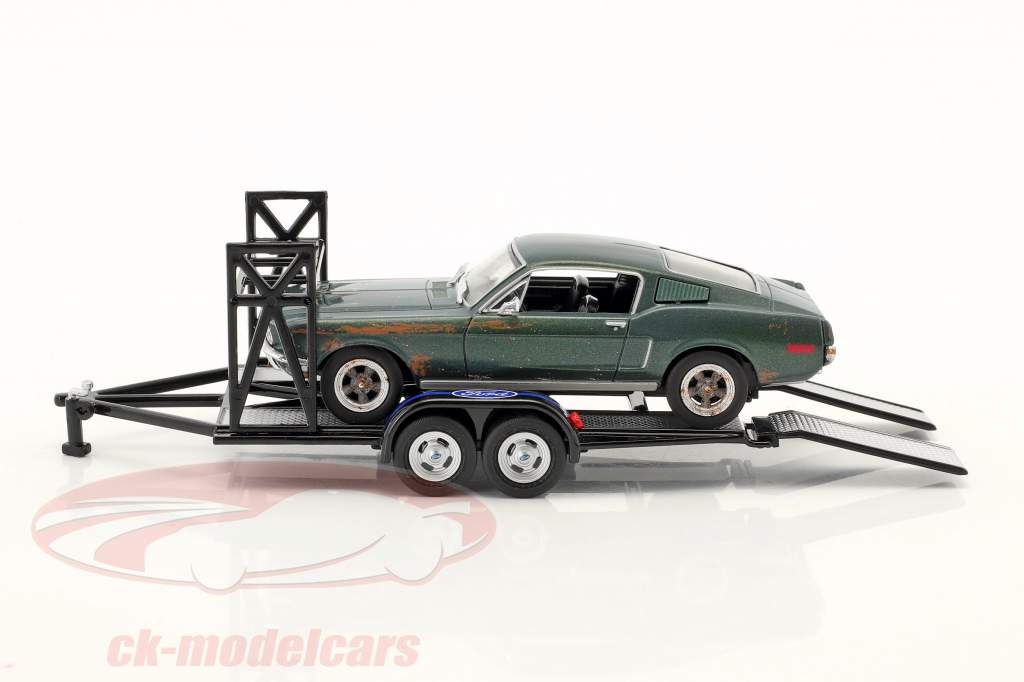 串联 拖车 Ford 同 轮胎 架 黑 1:43 GMP