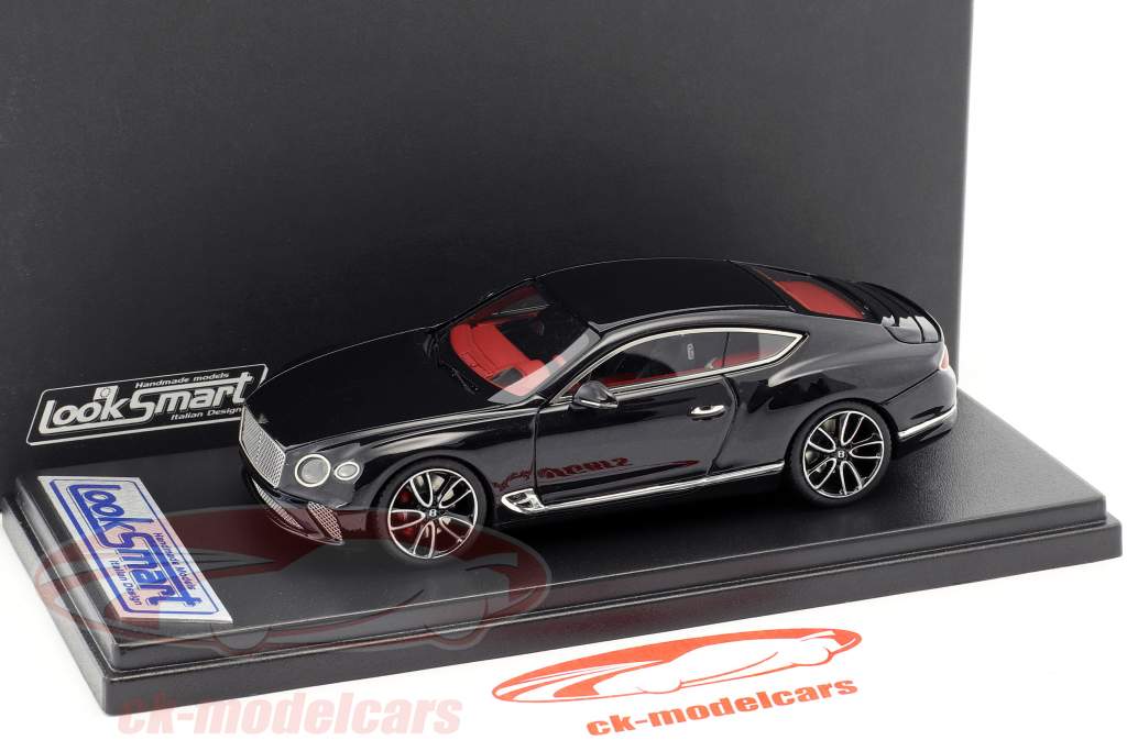 Bentley New Continental GT 年 2018 黒 金属性の 1:43 LookSmart