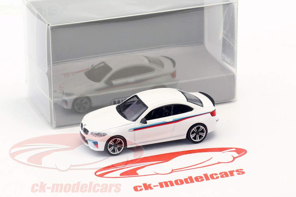 BMW M2 Presentation Car 2016 wit 1:87 Minichamps