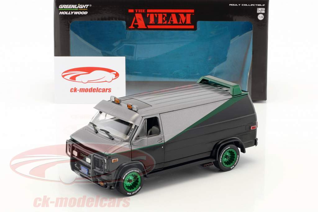 B.A.'s GMC Vandura année de construction 1983 Série TV la A-Team (1983-87) vert version 1:24 Greenlight