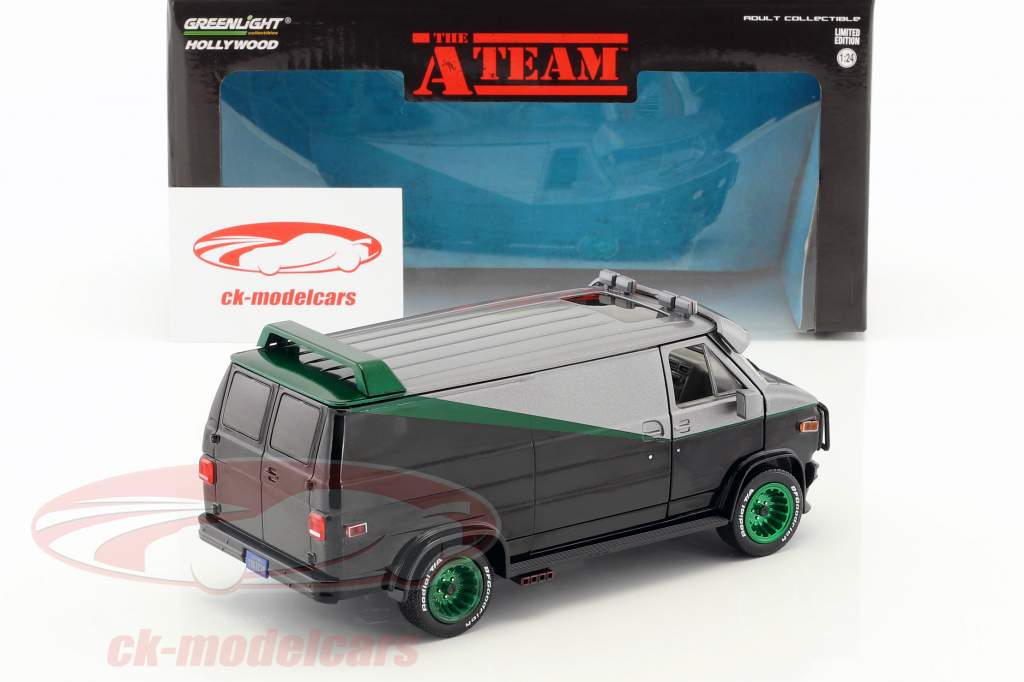 B.A.'s GMC Vandura année de construction 1983 Série TV la A-Team (1983-87) vert version 1:24 Greenlight