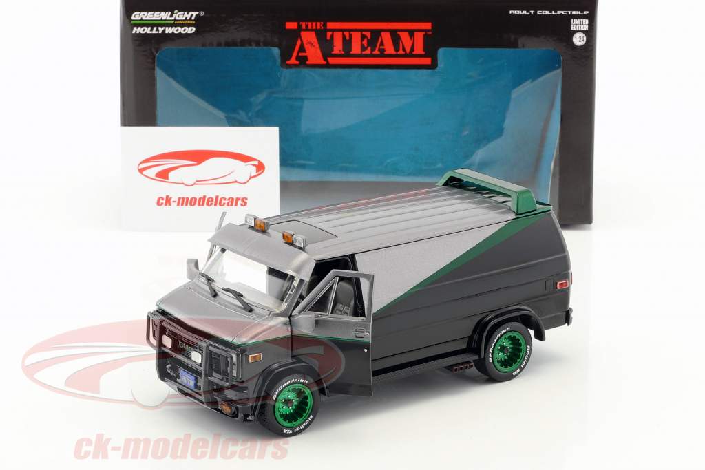 B.A.'s GMC Vandura année de construction 1983 Série TV la A-Team (1983-87) vert version 1:24 Greenlight