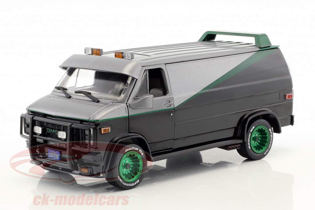 B.A.'s GMC Vandura année de construction 1983 Série TV la A-Team (1983-87) vert version 1:24 Greenlight