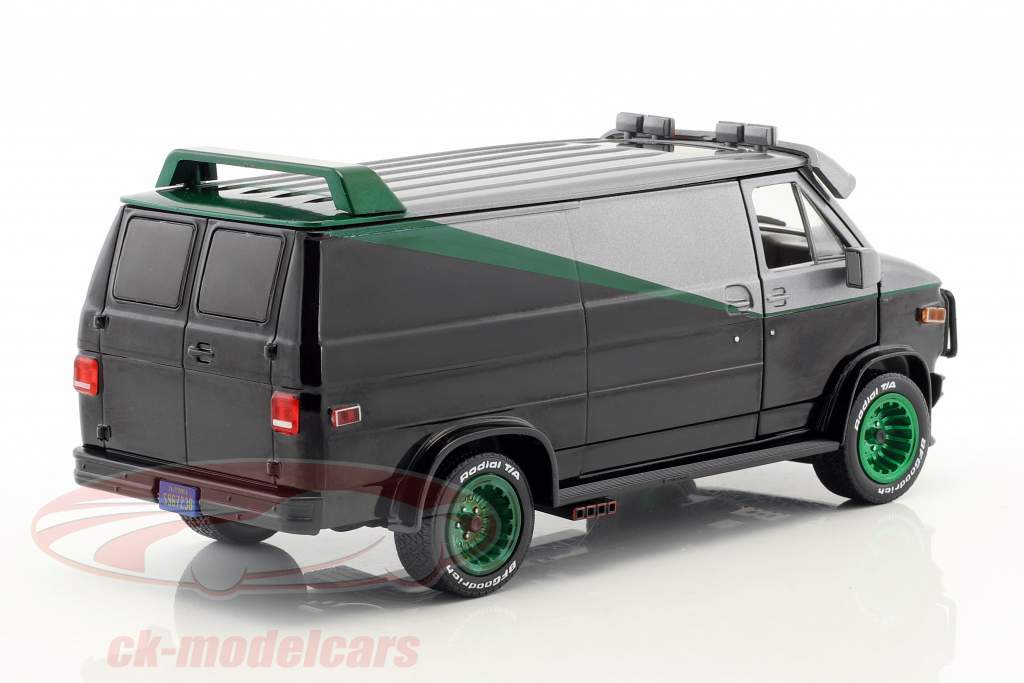 B.A.'s GMC Vandura année de construction 1983 Série TV la A-Team (1983-87) vert version 1:24 Greenlight