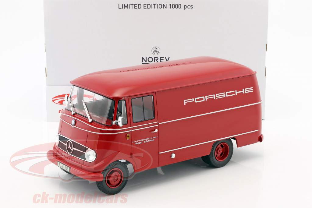 Mercedes-Benz L319 Porsche racing service Year 1955 red 1:18 Norev