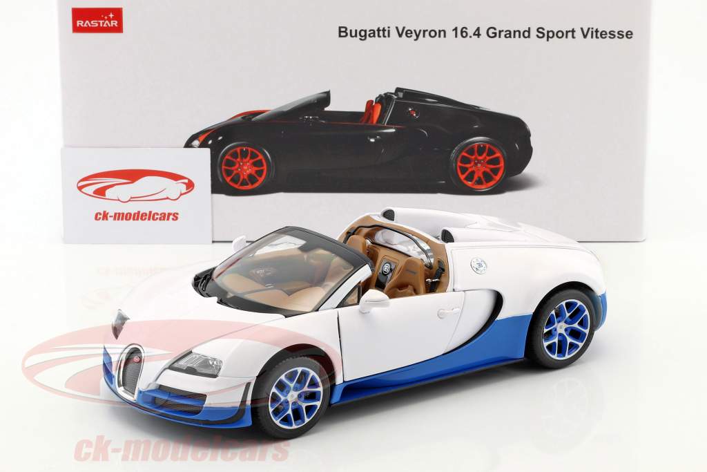 Bugatti Veyron 16.4 Grand Sport Vitesse weiß / blau 1:18 Rastar