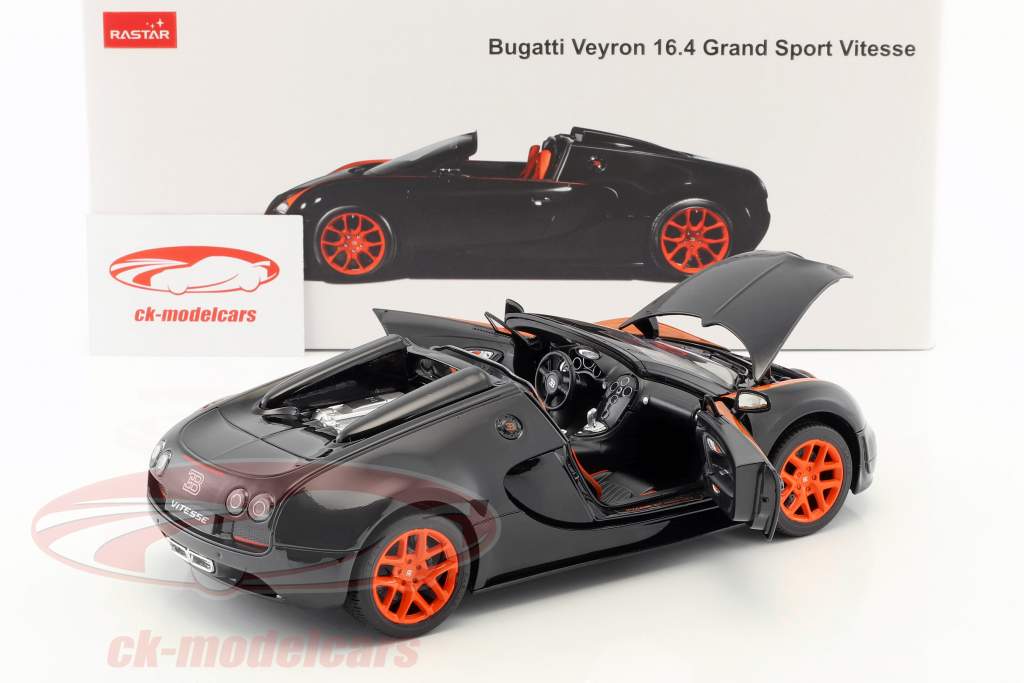 Bugatti Veyron 16.4 Grand Sport Vitesse black / orange 1:18 Rastar