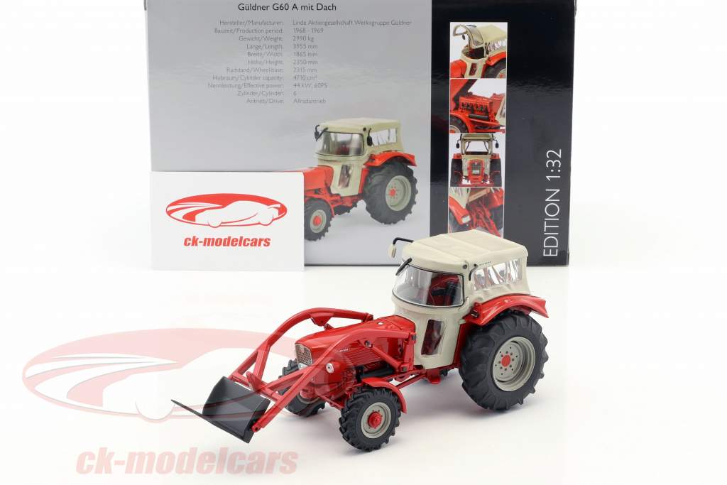 Güldner G60 A 同 屋顶 红 / 米色 1:32 Schuco