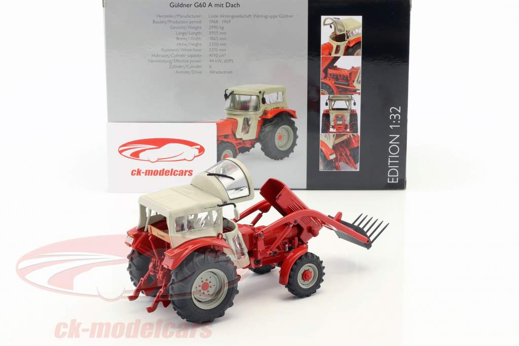 Güldner G60 A 同 屋顶 红 / 米色 1:32 Schuco