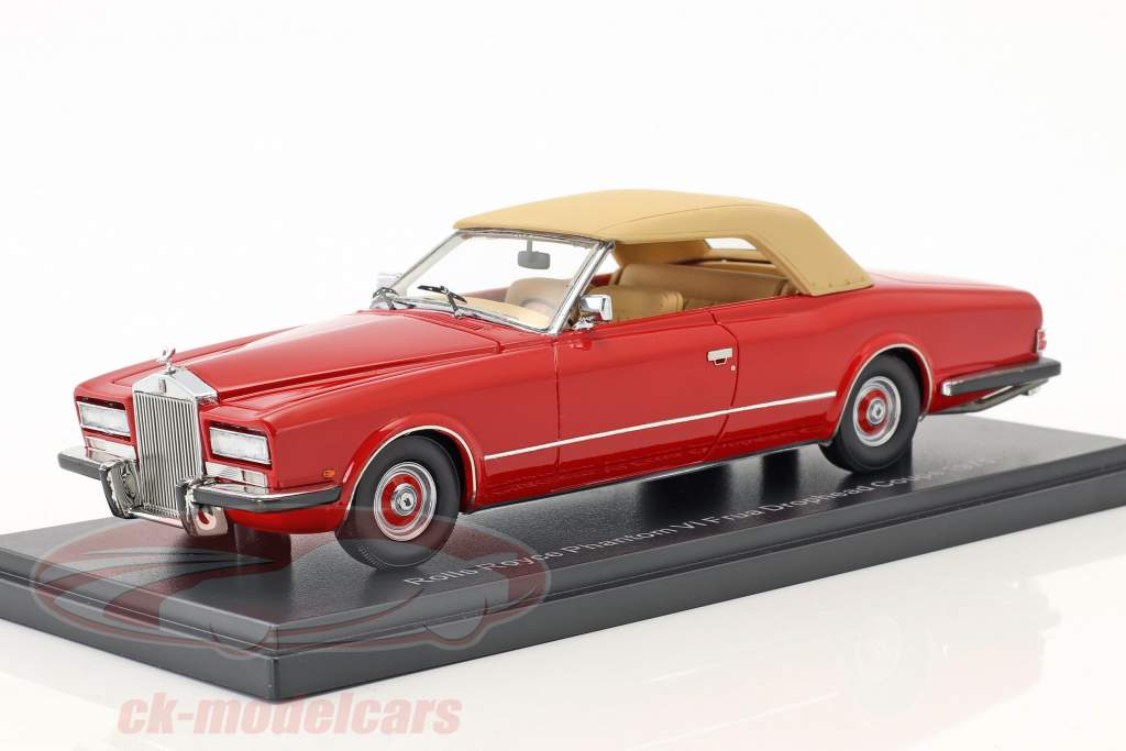 Rolls Royce Phantom VI Frua Drophead クーペ 築 1971 赤 / ベージュ 1:43 Neo