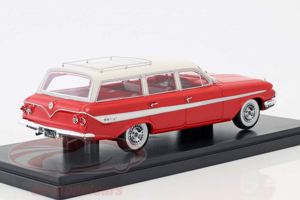 Chevrolet Nomad Station Wagon año de construcción 1961 rojo / blanco 1:43 Neo