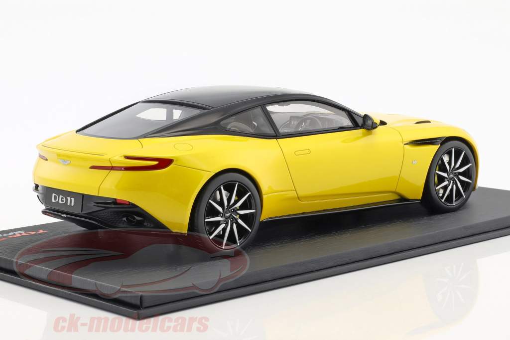 Aston Martin DB11 sunburst geel 1:18 TrueScale