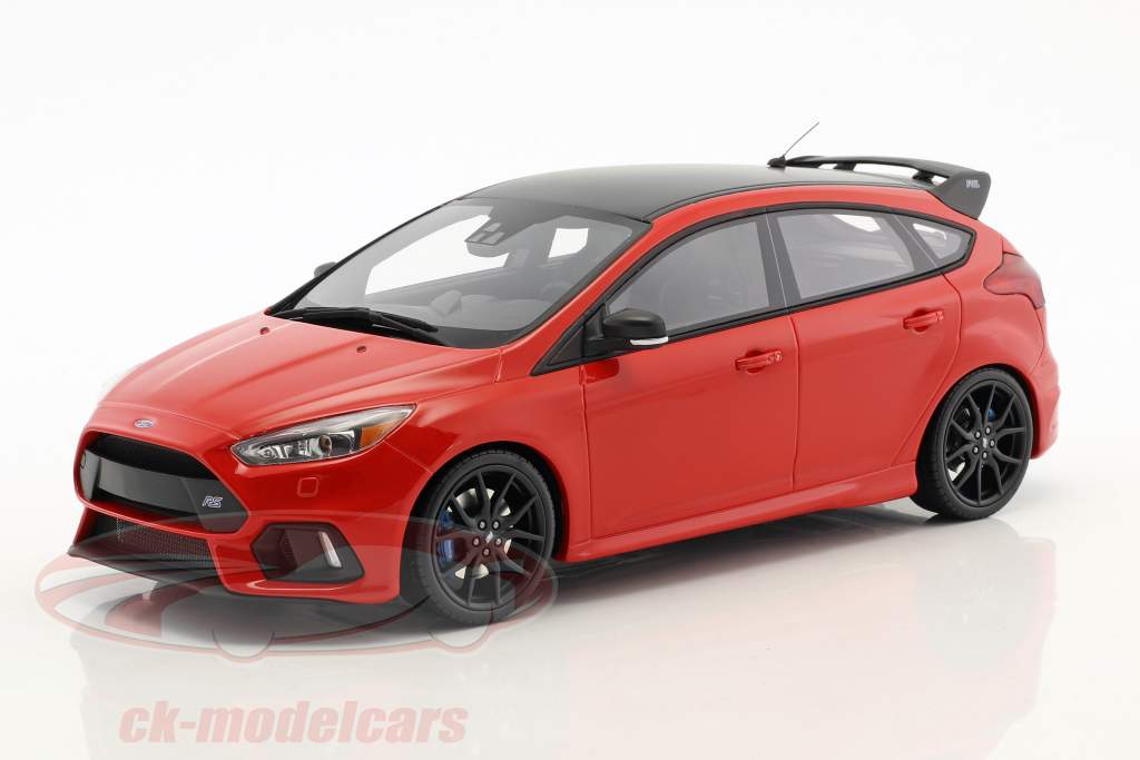 Ford Focus RS ano de construção 2018 vermelho 1:18 OttOmobile