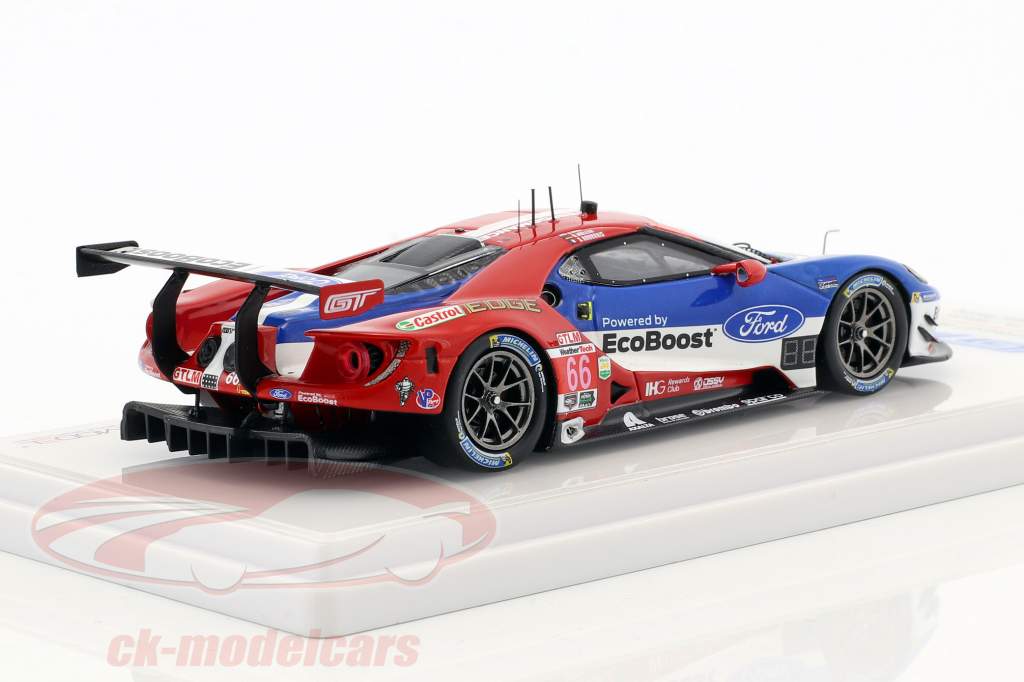 Ford GT #66 vencedor classe GTLM 24h Daytona 2017 Müller, Hand, Bourdais 1:43 TrueScale