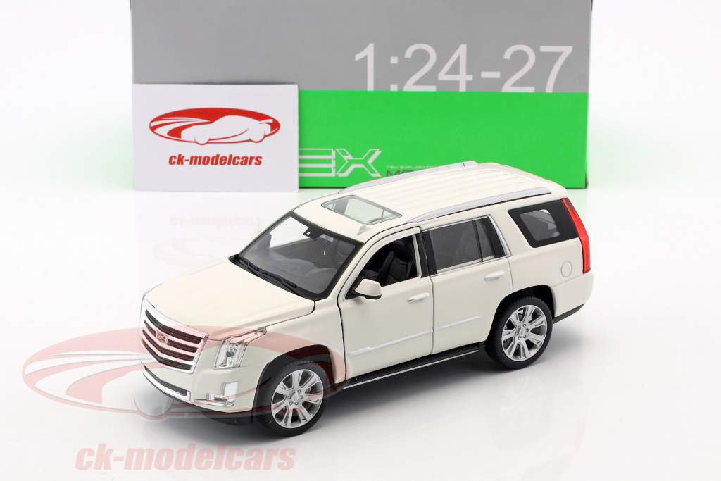 Cadillac Escalade année de construction 2017 blanc 1:24 Welly