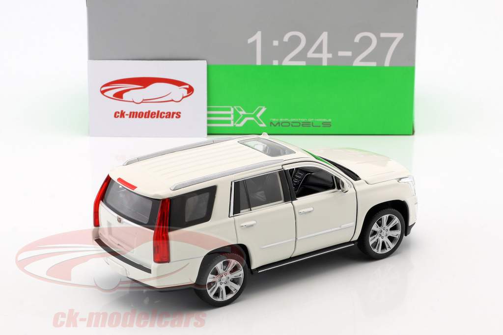 Cadillac Escalade année de construction 2017 blanc 1:24 Welly
