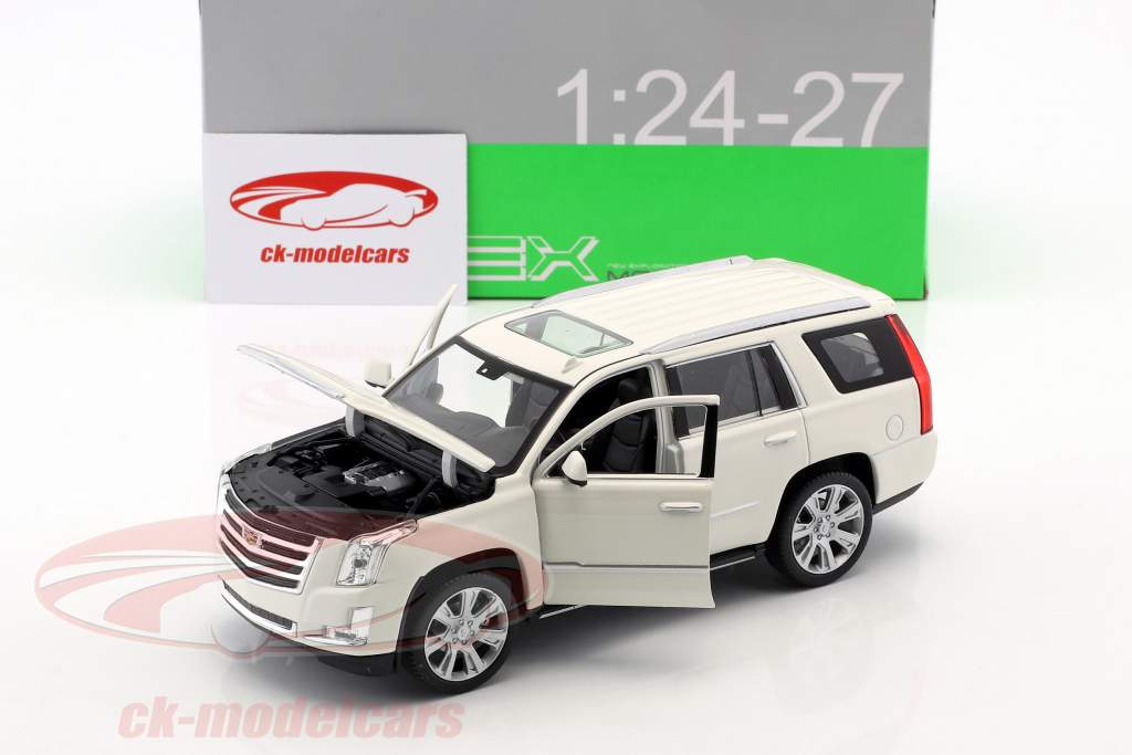 Cadillac Escalade année de construction 2017 blanc 1:24 Welly