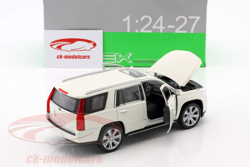 Cadillac Escalade année de construction 2017 blanc 1:24 Welly