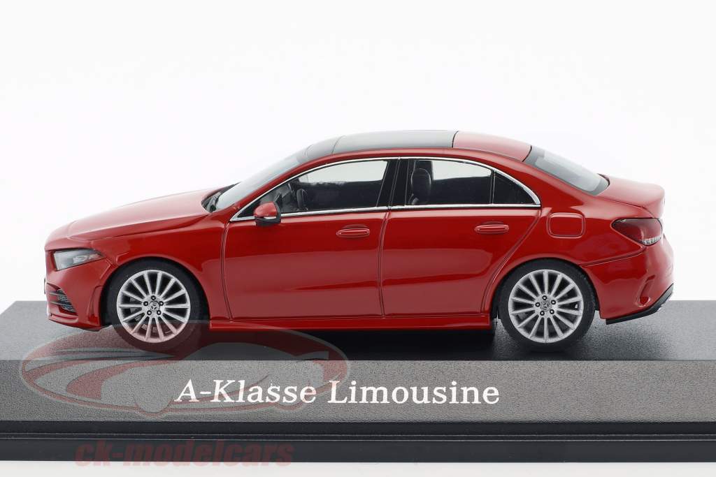 Mercedes-Benz A-Classe sedan (V177) ano de construção 2018 Júpiter vermelho 1:43 Herpa