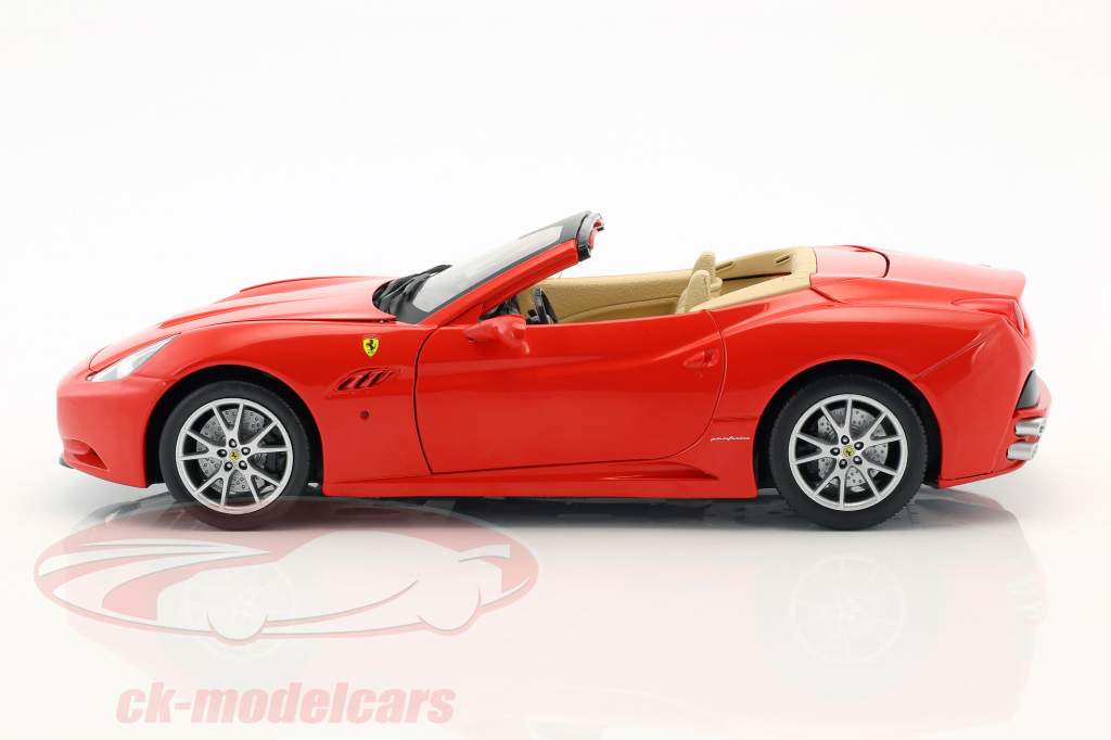 Ferrari California V8 Año 2008 rojo con Hardtop 1:18 HotWheels Foundation
