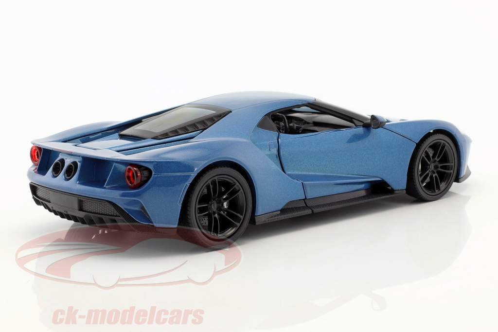 Ford GT 建造年份 2017 蓝 金属的 1:24 Welly
