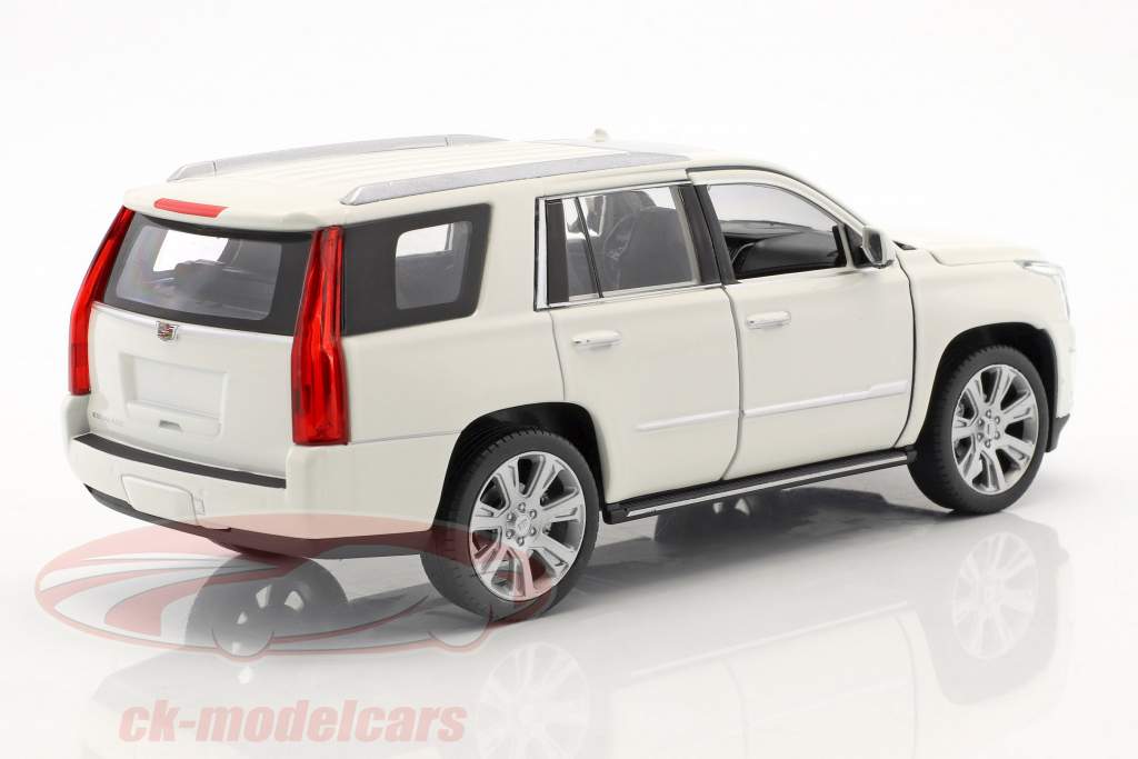 Cadillac Escalade année de construction 2017 blanc 1:24 Welly