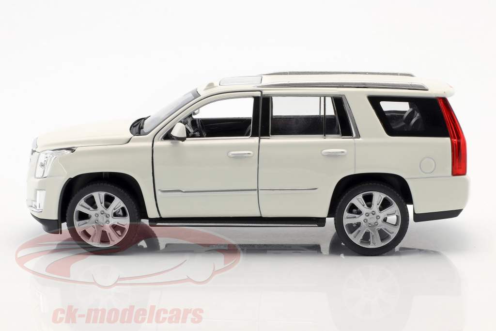 Cadillac Escalade année de construction 2017 blanc 1:24 Welly