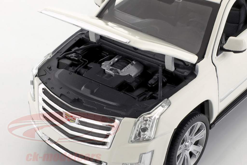 Cadillac Escalade année de construction 2017 blanc 1:24 Welly