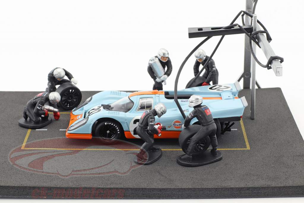 pitstop mechanic set with 6 figures 1:43 Altaya