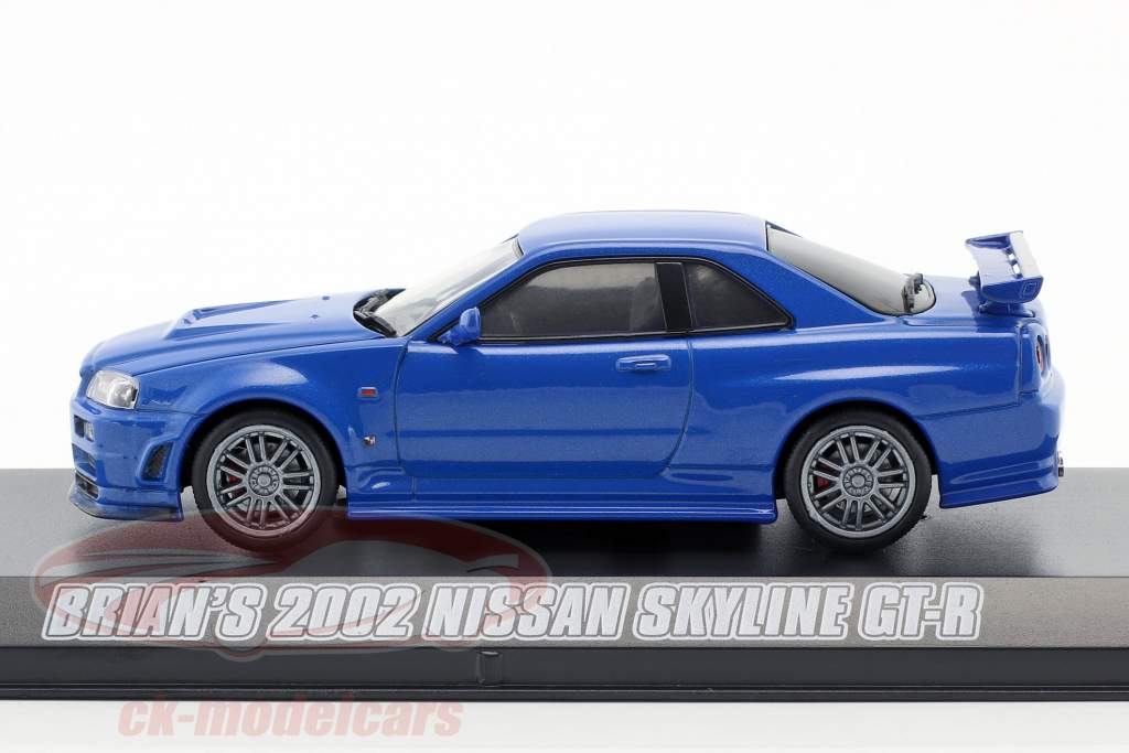 Brian's Nissan Skyline GT-R Fast & Furious 4 2009 bleu 1:43 Greenlight
