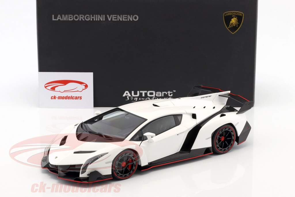 Lamborghini Veneno Année 2013 blanc 1:18 AUTOart