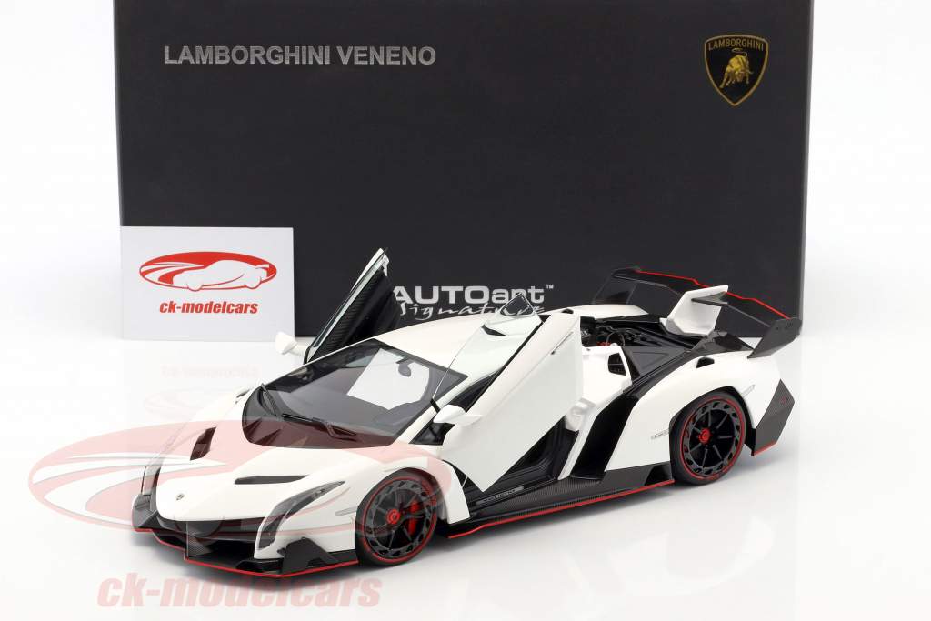 Lamborghini Veneno Año 2013 blanco 1:18 AUTOart