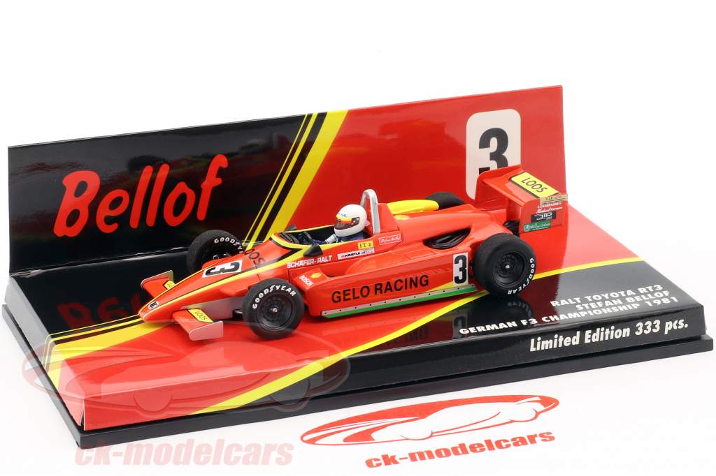Stefan Bellof Ralt RT3 #3 formule 3 championnat 1981 1:43 Minichamps
