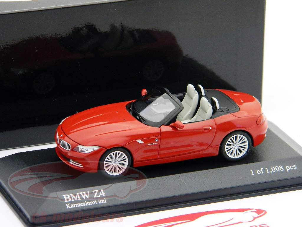 BMW Z4（E89）レッド/赤2009年一時43ミニチャンプスを建て