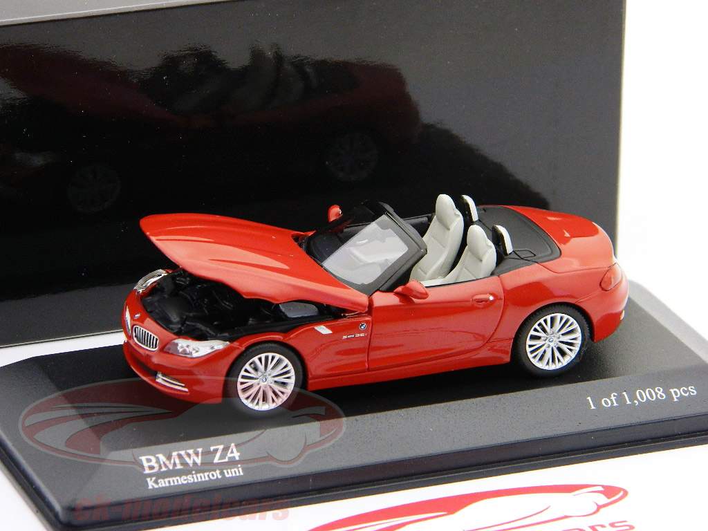 BMW Z4（E89）レッド/赤2009年一時43ミニチャンプスを建て