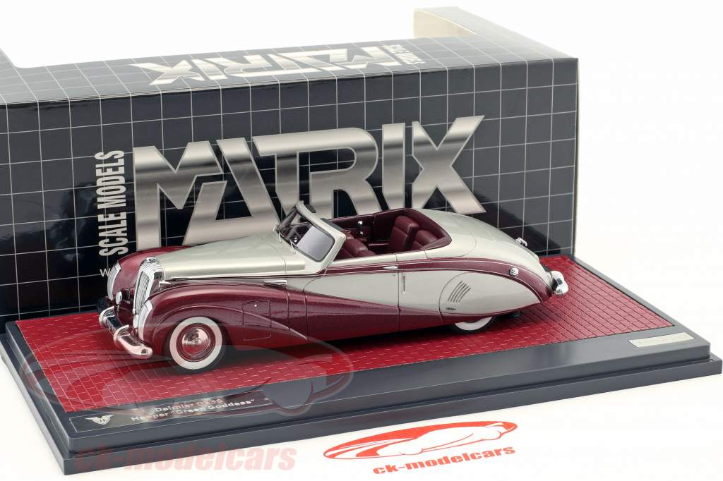 Daimler DE36 Hooper Green Goddess серебро / фиолетовый металлический 1:43 Matrix