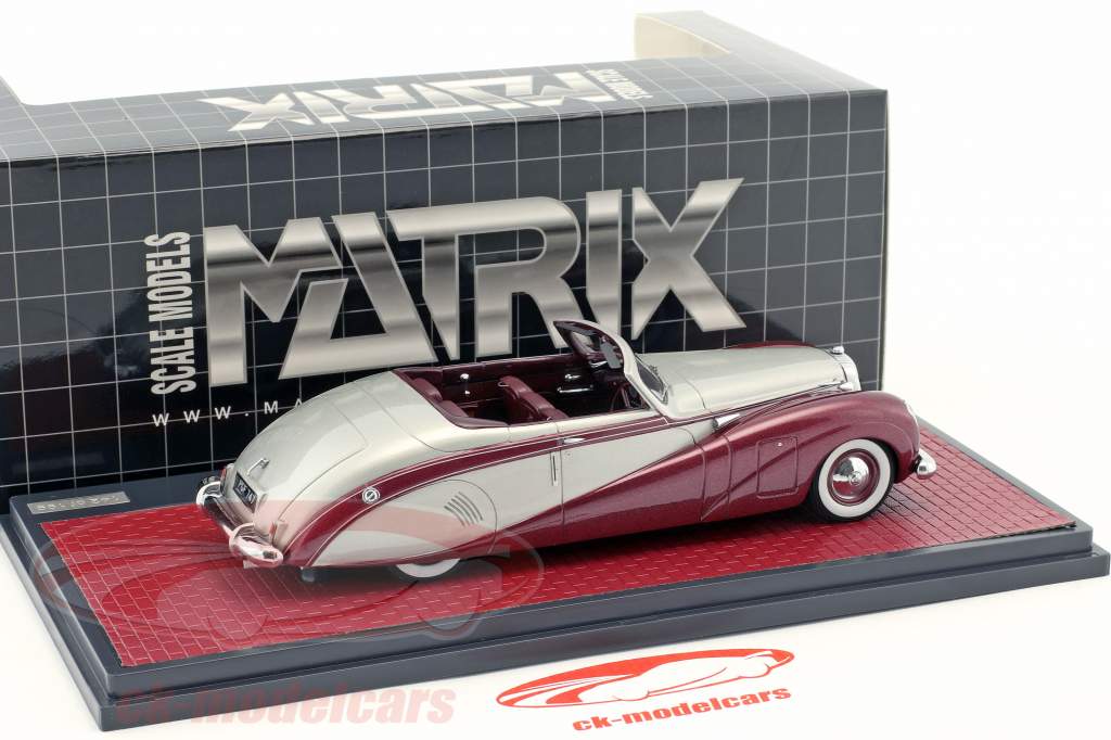 Daimler DE36 Hooper Green Goddess серебро / фиолетовый металлический 1:43 Matrix